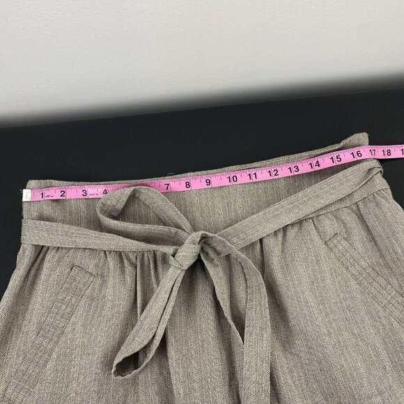 To The Max Women's Mini Skirt Belted Tie Waist Size 10 Gray - Picture 5 of 7